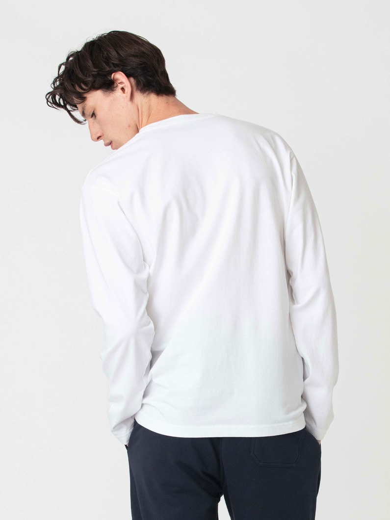 オーガニックコットン クラシック ロングスリーブティー 詳細画像 off white 2