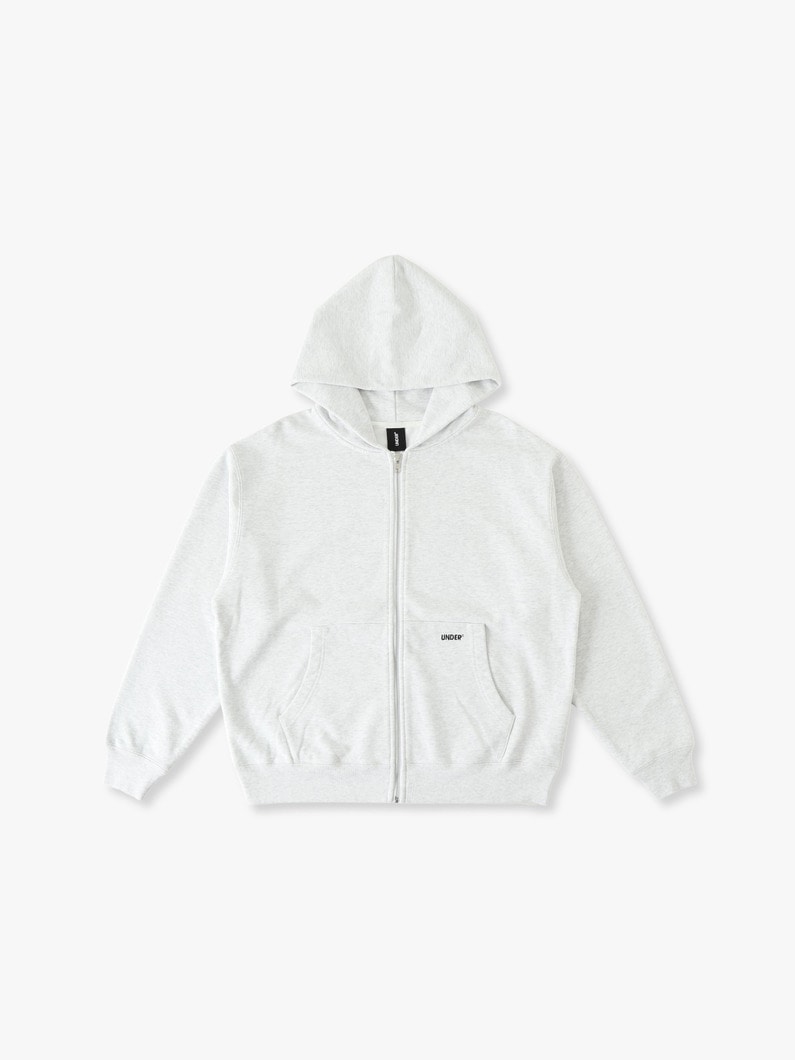ロゴ スウェット ジップフーディー 詳細画像 gray 1