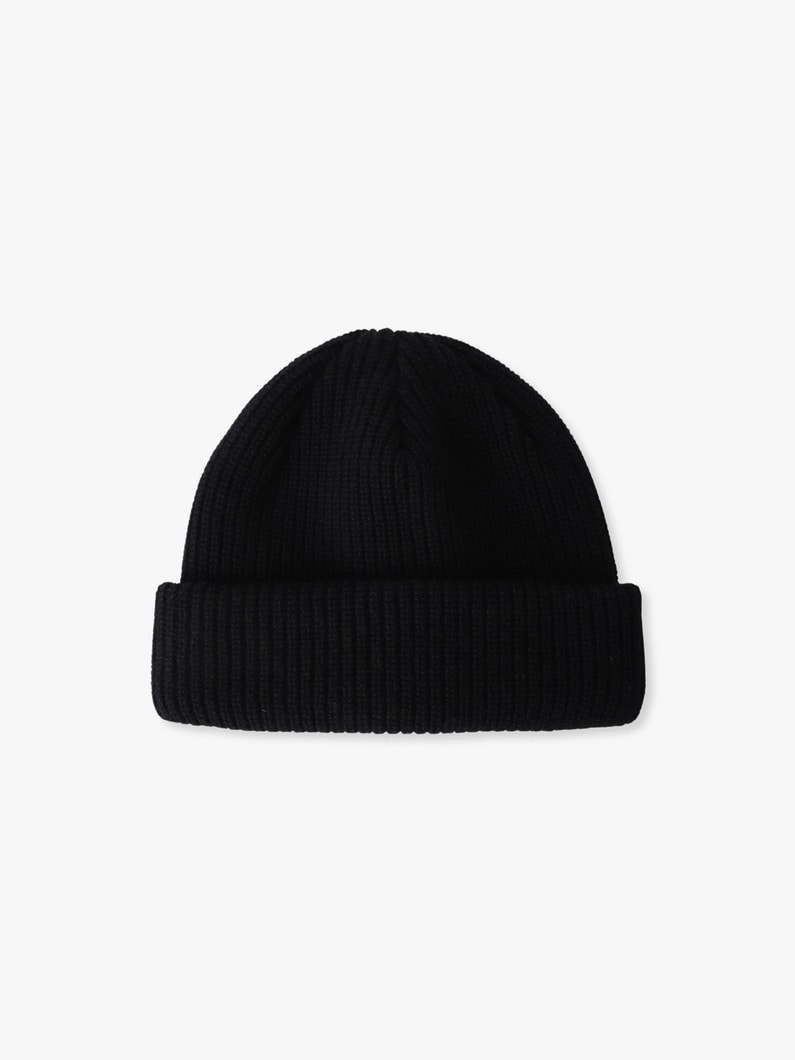 リブステッチ ウォッチキャップ 詳細画像 black