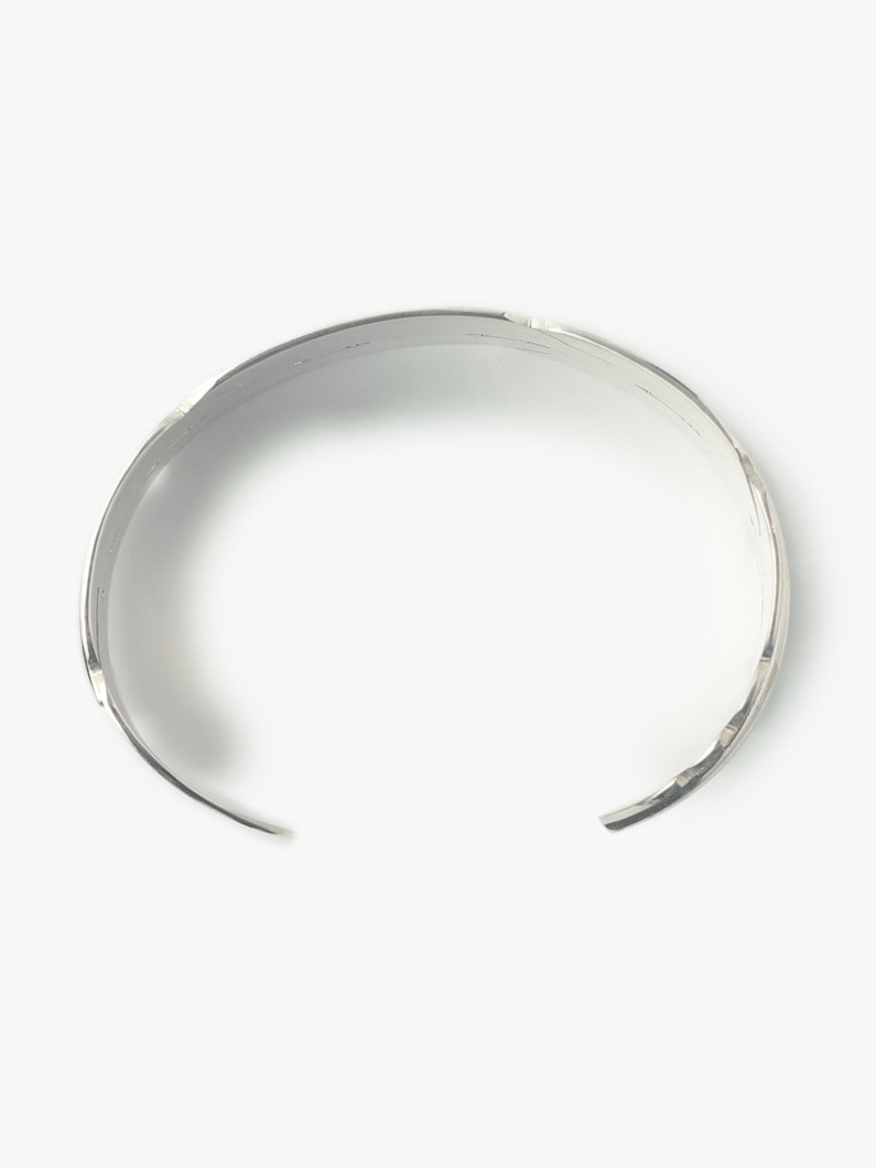 Feather Motif Silver Bracelet (Large) 詳細画像 silver 5