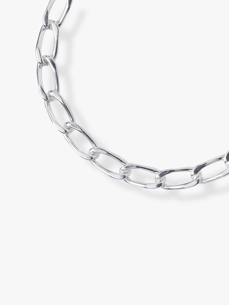 シルバー ロングカーブ ブレスレット（M） 詳細画像 silver 1