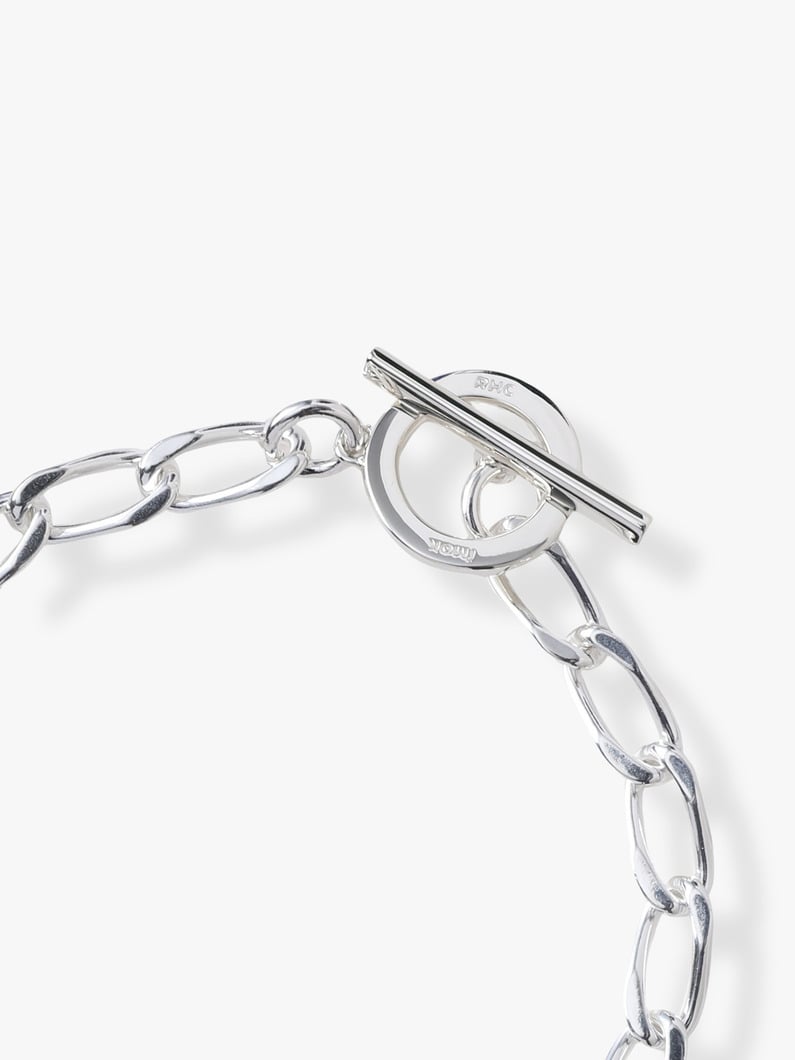 シルバー ロングカーブ ブレスレット（M） 詳細画像 silver 2