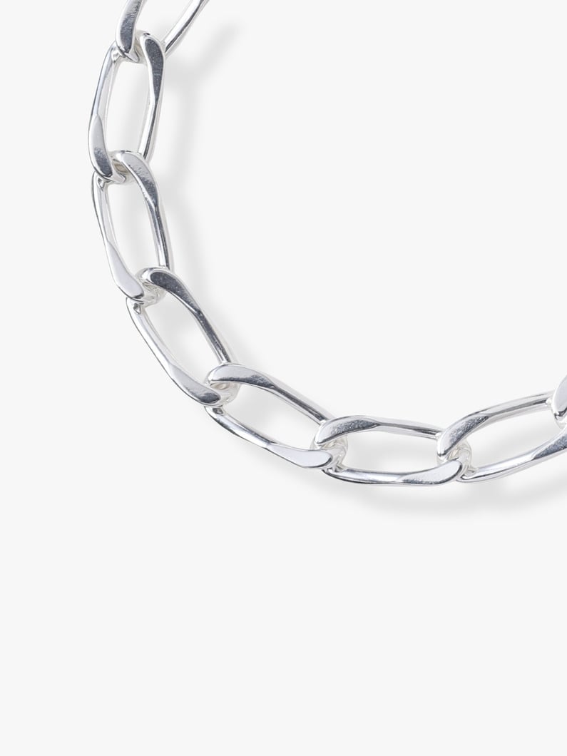 シルバー ロングカーブ ブレスレット（L） 詳細画像 silver 1