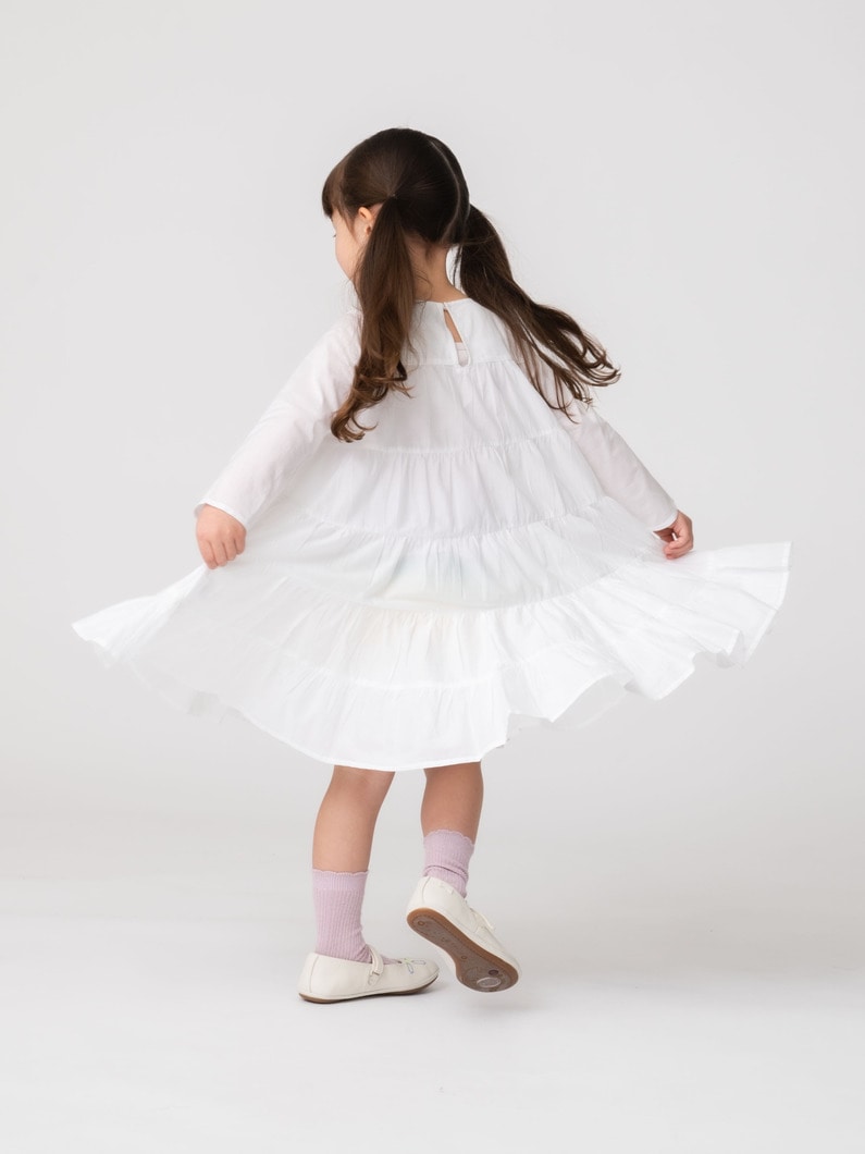 ソリマン アンファン ドレス（ホワイト/100-140cm） 詳細画像 white 4