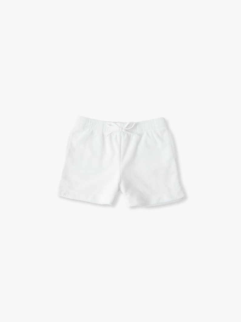 Cozy Terry Shorts (2-5year) 詳細画像 white 1