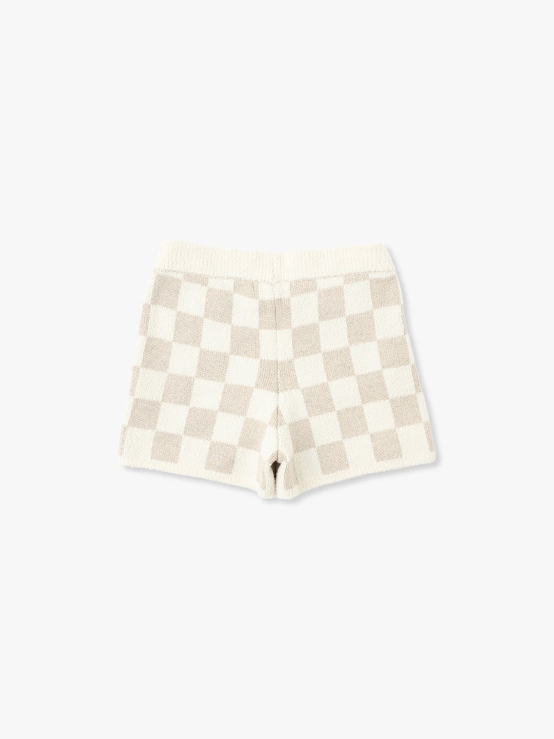 Cozy Chic Cotton Checkered Shorts (6-10year) 詳細画像 ivory 1
