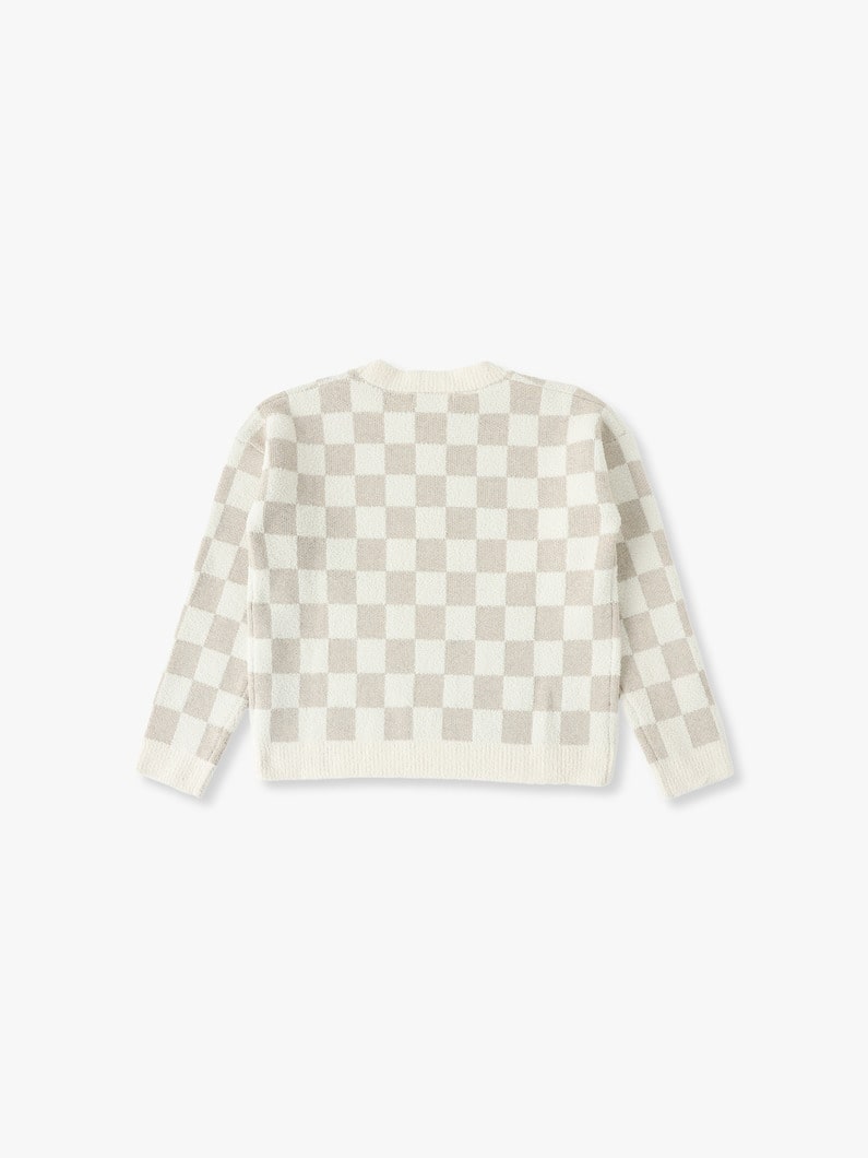 Cozy Chic Cotton Checkered Pullover (6-10year) 詳細画像 ivory 1