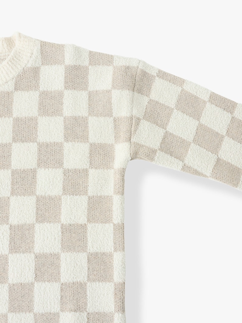 Cozy Chic Cotton Checkered Pullover (6-10year) 詳細画像 ivory 2