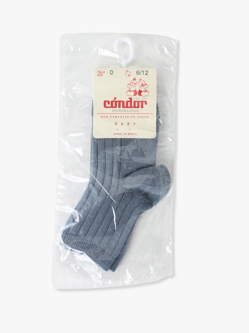 Basic Rib Short Socks (0-2year)【ソックス】 詳細画像 dark gray