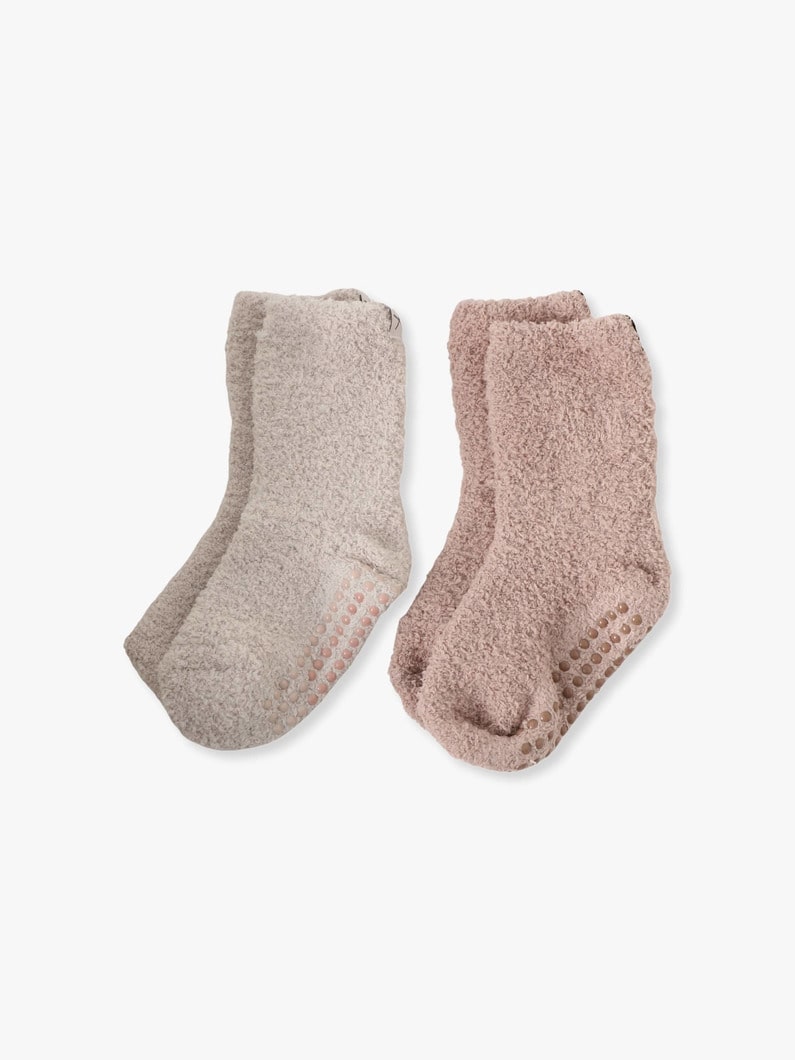 コージーシック グリップ ソックス セット（ライトベージュ/ダークブルー） 詳細画像 light beige 2