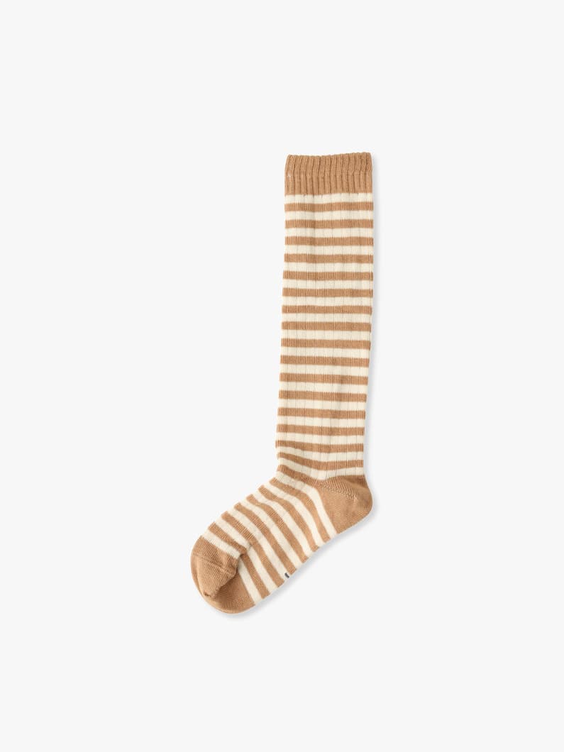 Long Ribbed Socks (terracotta/blue gray/12month-6year) 詳細画像 terracotta