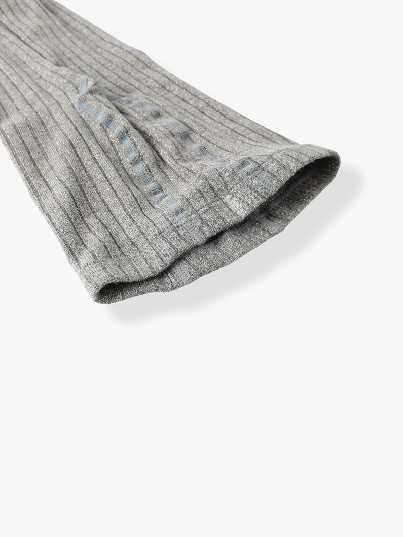 ブライト リブタイツ （グレー/ダークグレー/95-118cm） 詳細画像 dark gray 2
