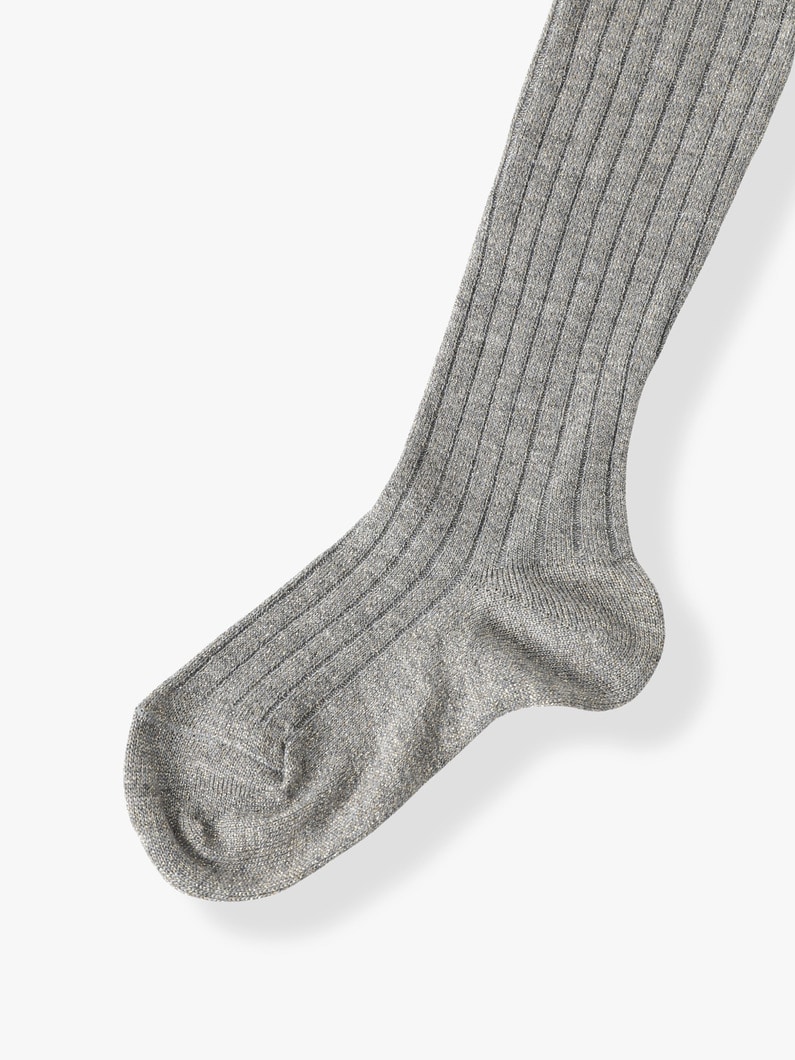 ブライト リブタイツ （グレー/ダークグレー/95-118cm） 詳細画像 dark gray 3
