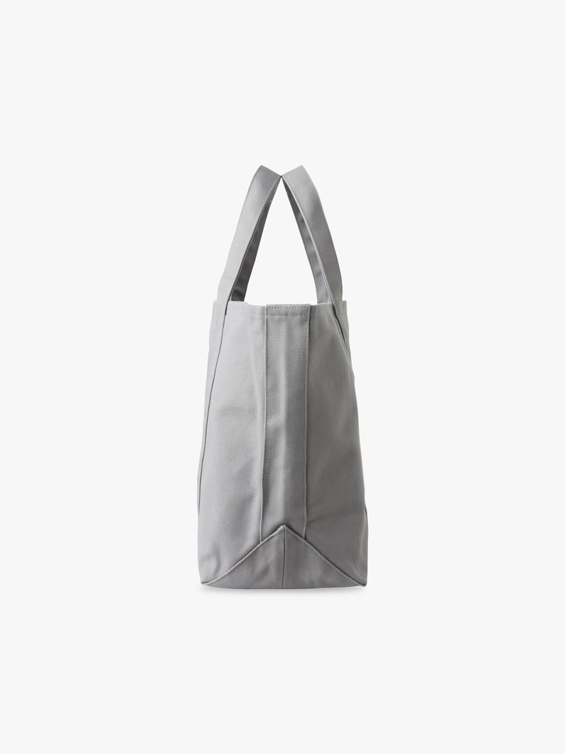 ベーシックカラー キャンバストートバッグ（グレー/M） 詳細画像 gray 2
