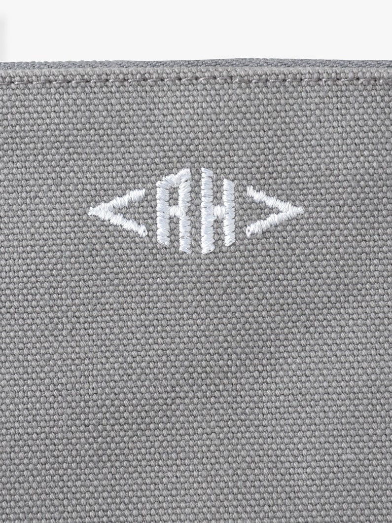 ベーシックカラー キャンバスポーチ（グレー/L） 詳細画像 gray 3