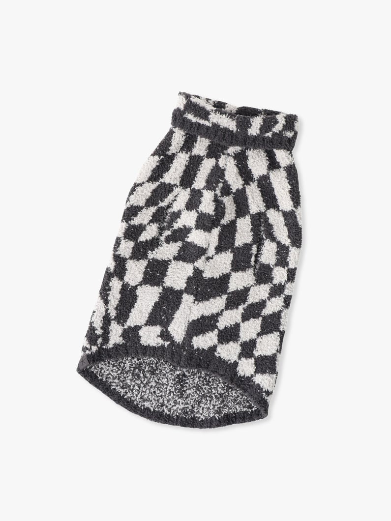 チェッカー ペットセーター コージーシック 詳細画像 dark brown 1