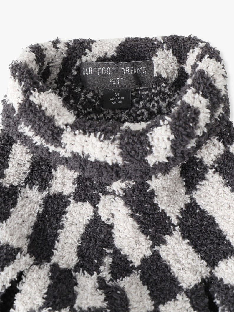 チェッカー ペットセーター コージーシック 詳細画像 dark brown 2