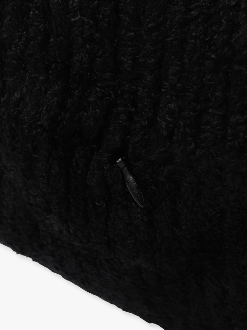 Cozychic Light Ribbed Big Pillow (black) 詳細画像 black 4