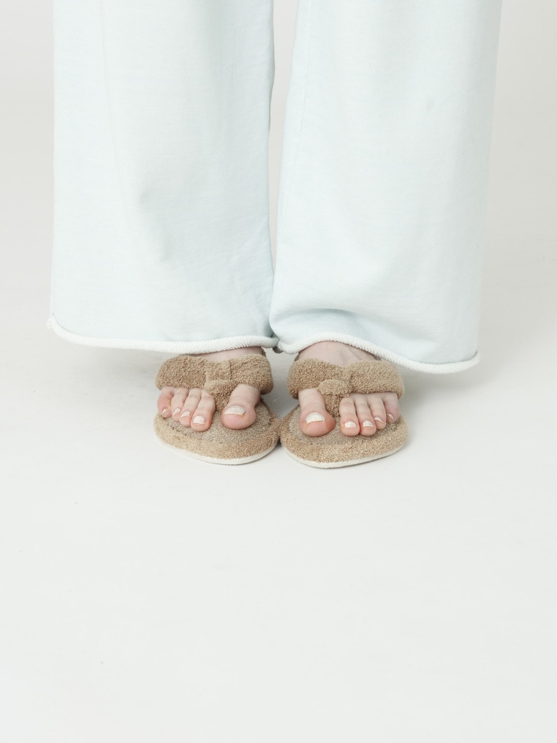 ツートーン パイルスリッパ 詳細画像 beige 2