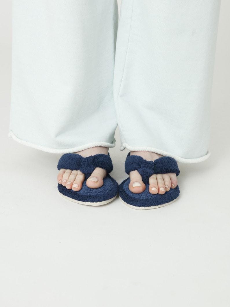 ツートーン パイルスリッパ 詳細画像 navy 2