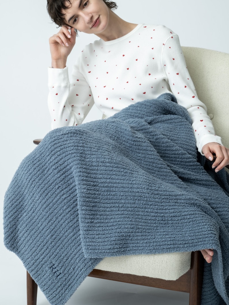 ソファ リブ ブランケット コージーシック 詳細画像 blue 3