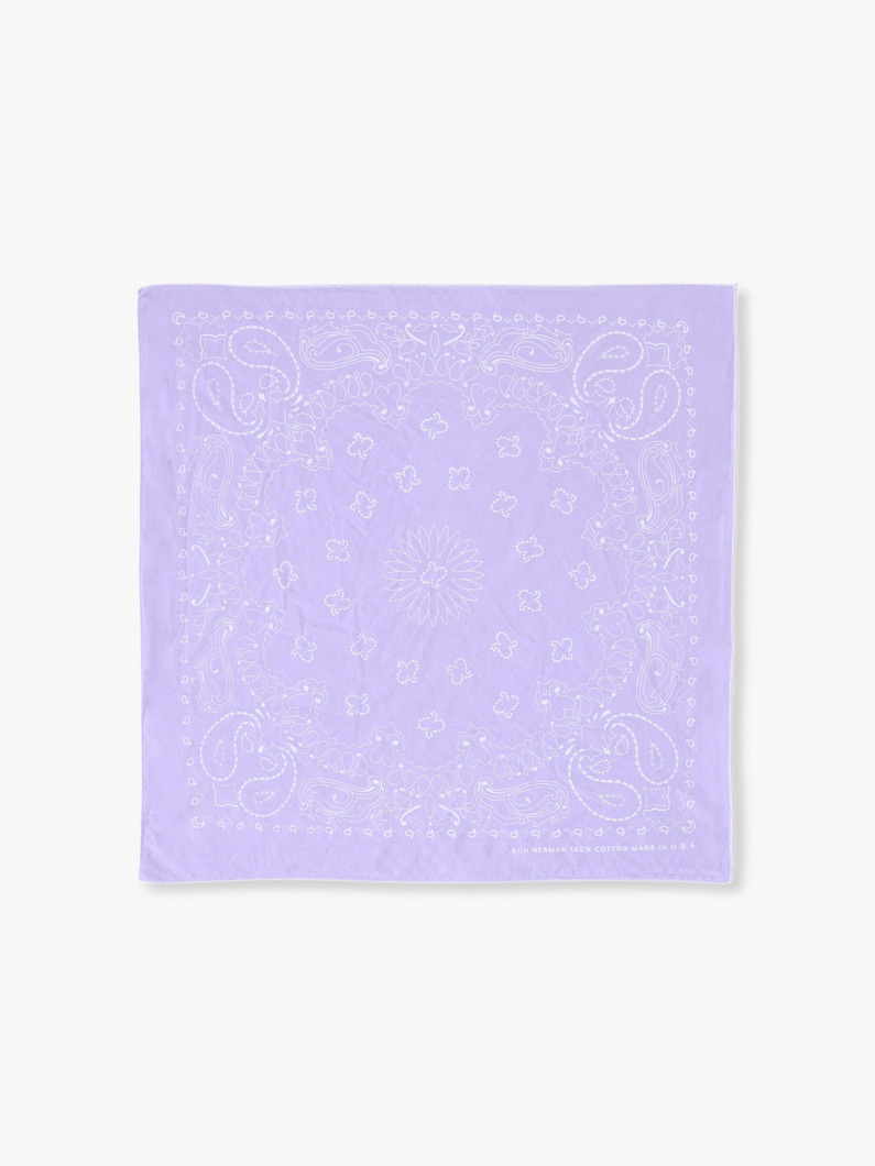 ペイズリー バンダナ 詳細画像 light purple 2