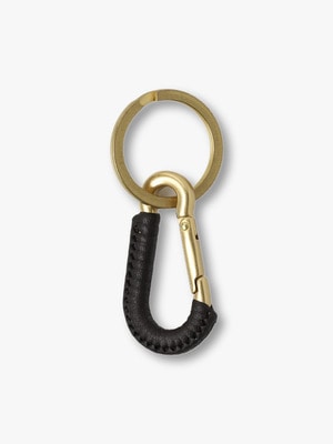 Hand Braided Leather Key Clip 詳細画像 brown