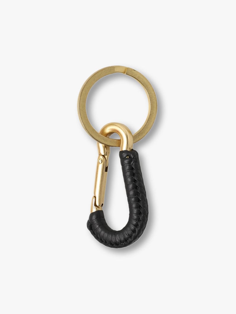 Hand Braided Leather Key Clip 詳細画像 brown 2