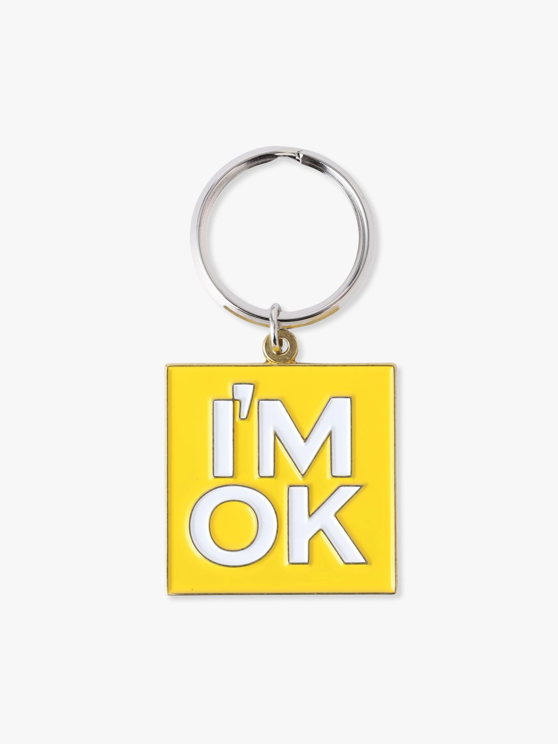 READY OBJECT キーリング　レザー　真鍮　ロンハーマン I’m OK ロゴ キーリング｜I'M OK(アイムオーケー)｜Ron Herman