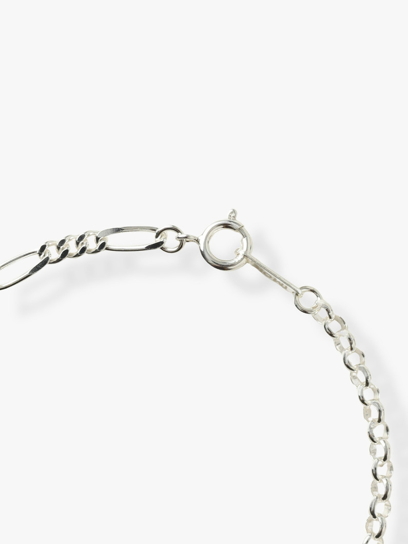 フィガロ&times;ラウンドチェーン ブレスレット（17cm） 詳細画像 silver 2