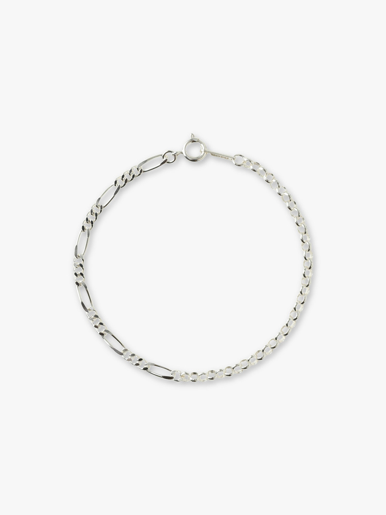 フィガロ&times;ラウンドチェーン ブレスレット（17cm） 詳細画像 silver 3
