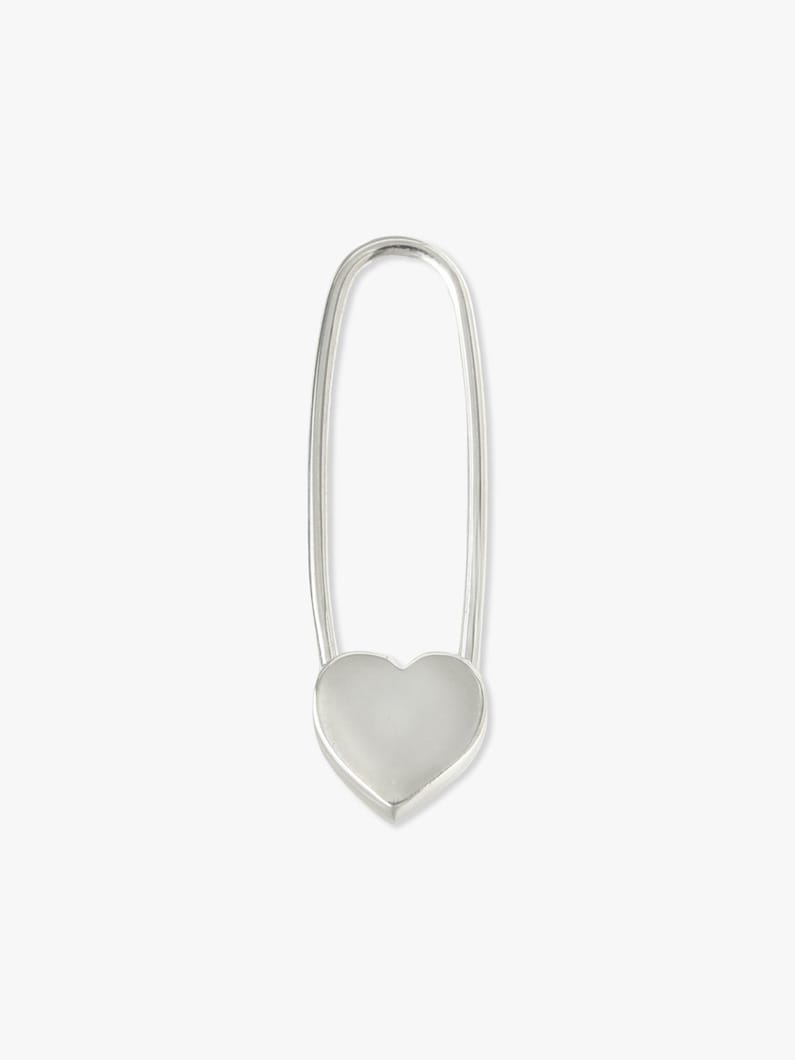 ハート セーフティピアス（シルバー） 詳細画像 silver 1