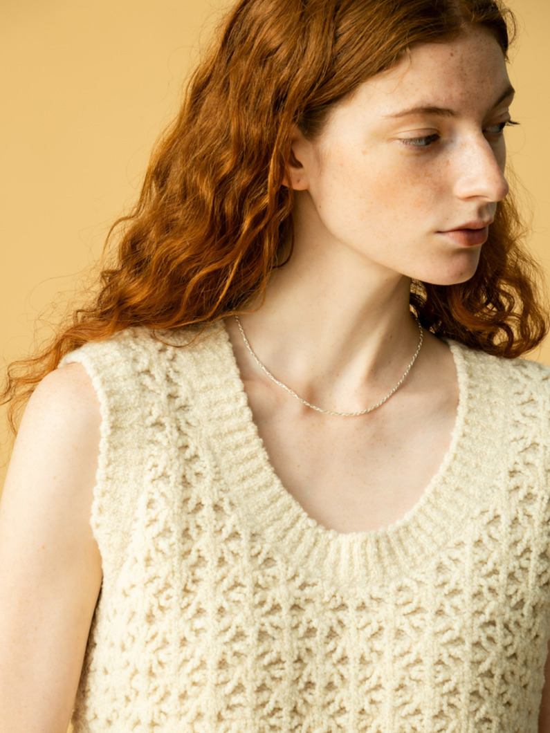 スエッジチェーン ネックレス（40cm） 詳細画像 silver 4