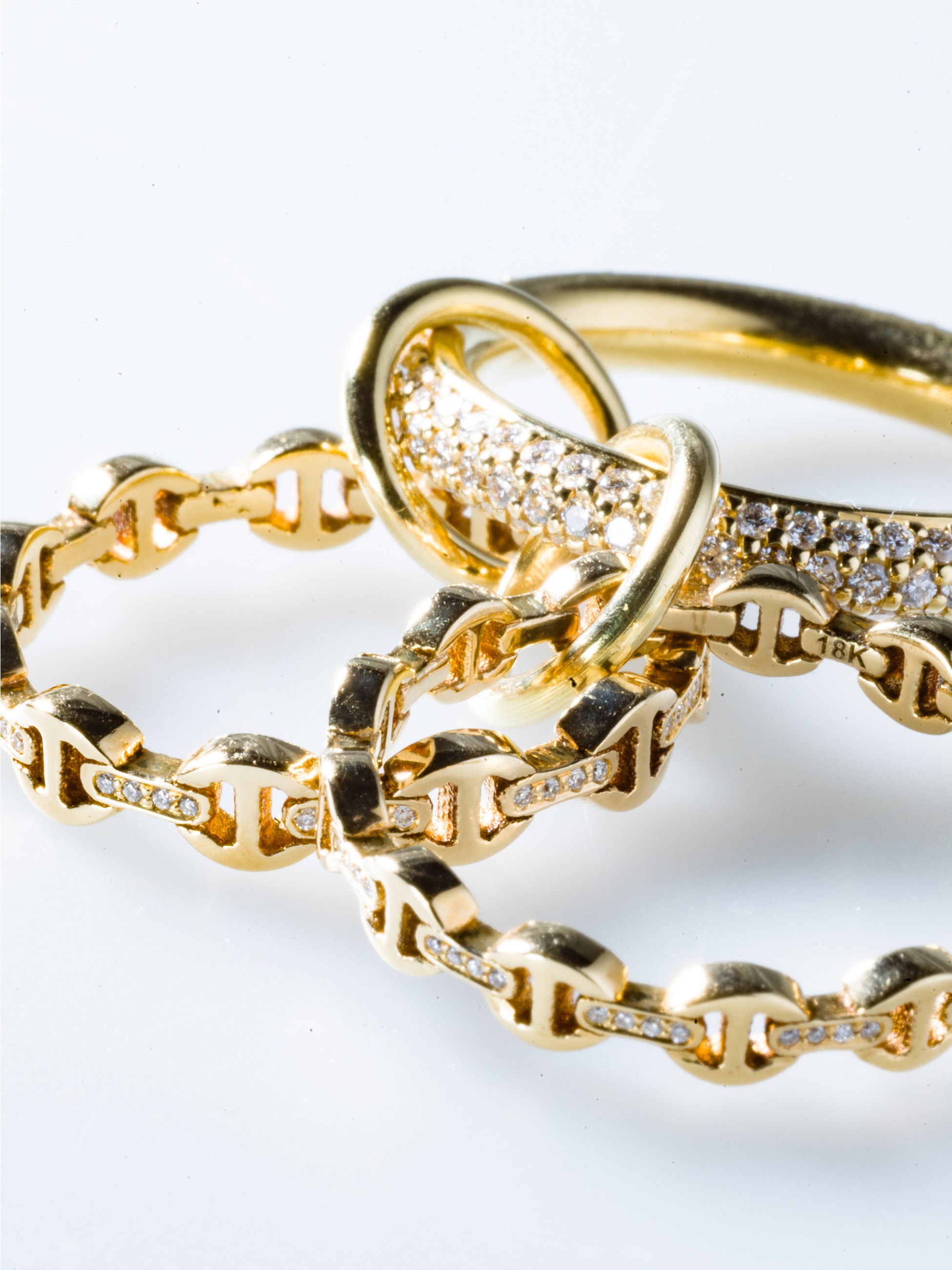 Micro Dame Spinelli Kilcollin Gold Pave Ring｜HOORSENBUHS(ホーセンブース)｜Ron
