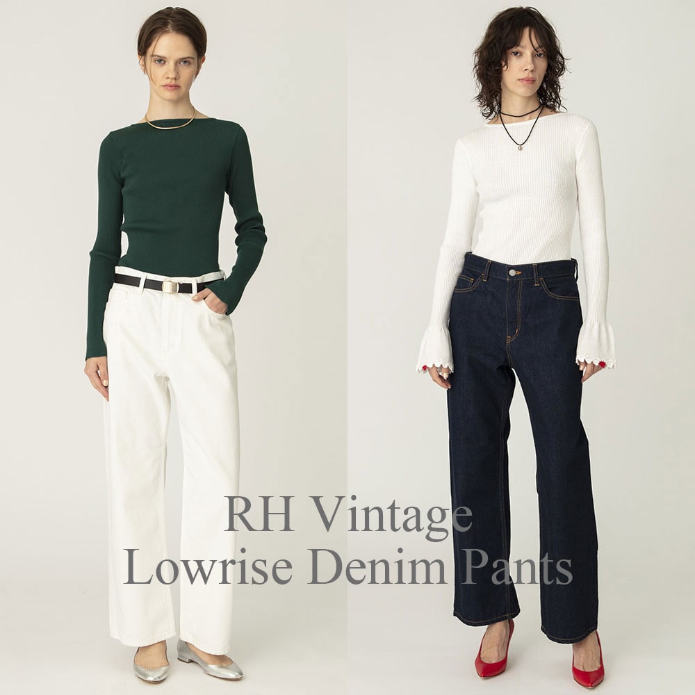 RH Vintage New DENIM "Lowrise Denim Pants" for Women