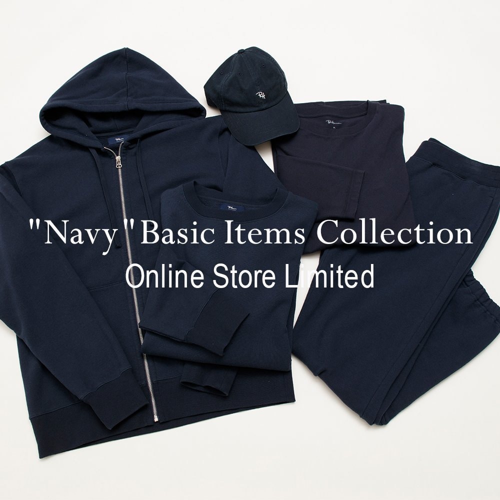 Online Store Limited "Navy" Basic Items Collection for Ron Herman Men