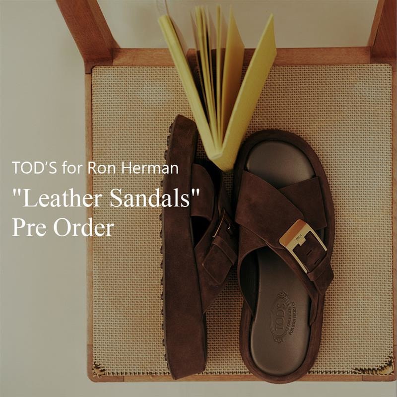 TOD&rsquo;S "Leather Sandals" Pre-Order for Ron Herman Women