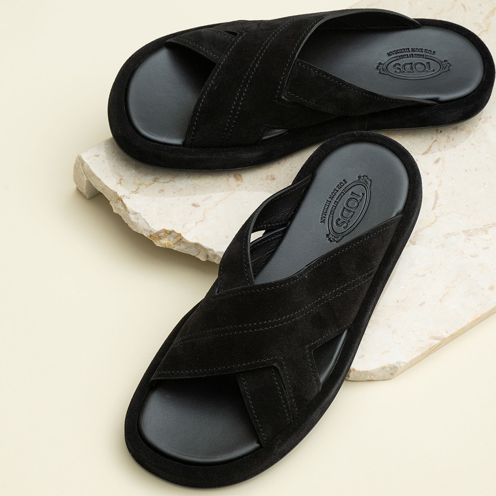 TOD&rsquo;S for Ron Herman men Sandals in Suede