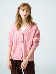 Low Gauge Cashmere Cardigan