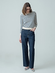 Organic High Waist Denim Pants