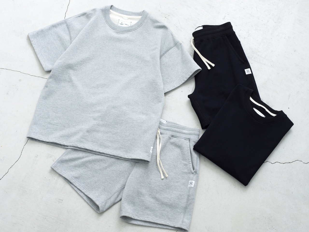 REIGNING CHAMP for Ron Herman Short Sleeve Crew Neck ＆ Sweat 