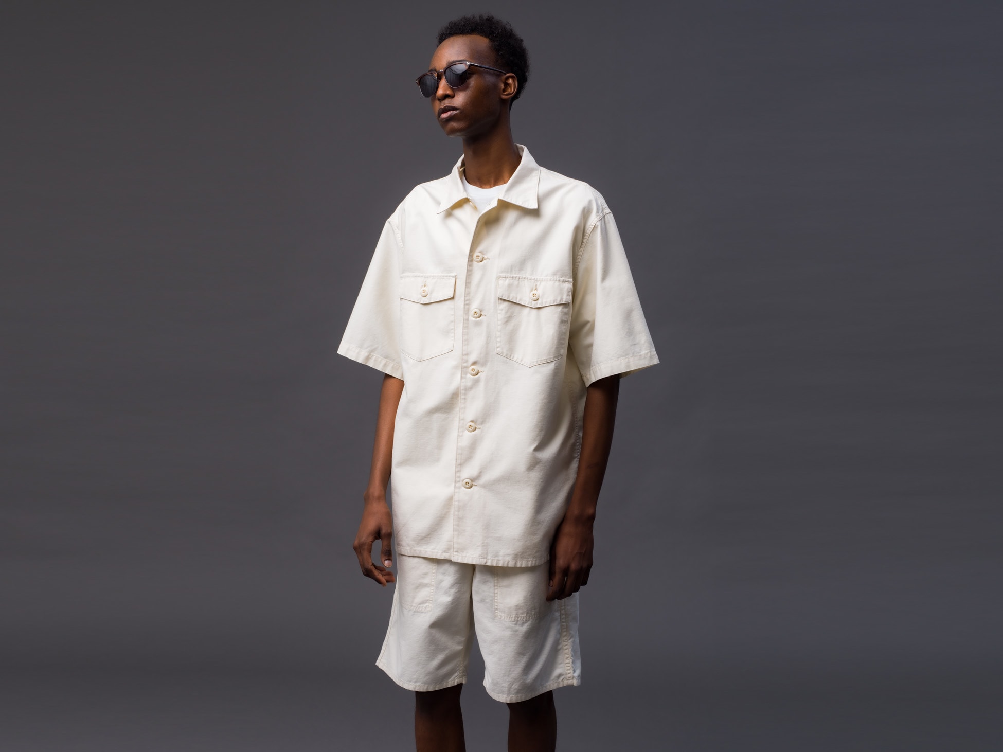Ron Herman California Cotton Linen Utility Shirt ＆ Shorts