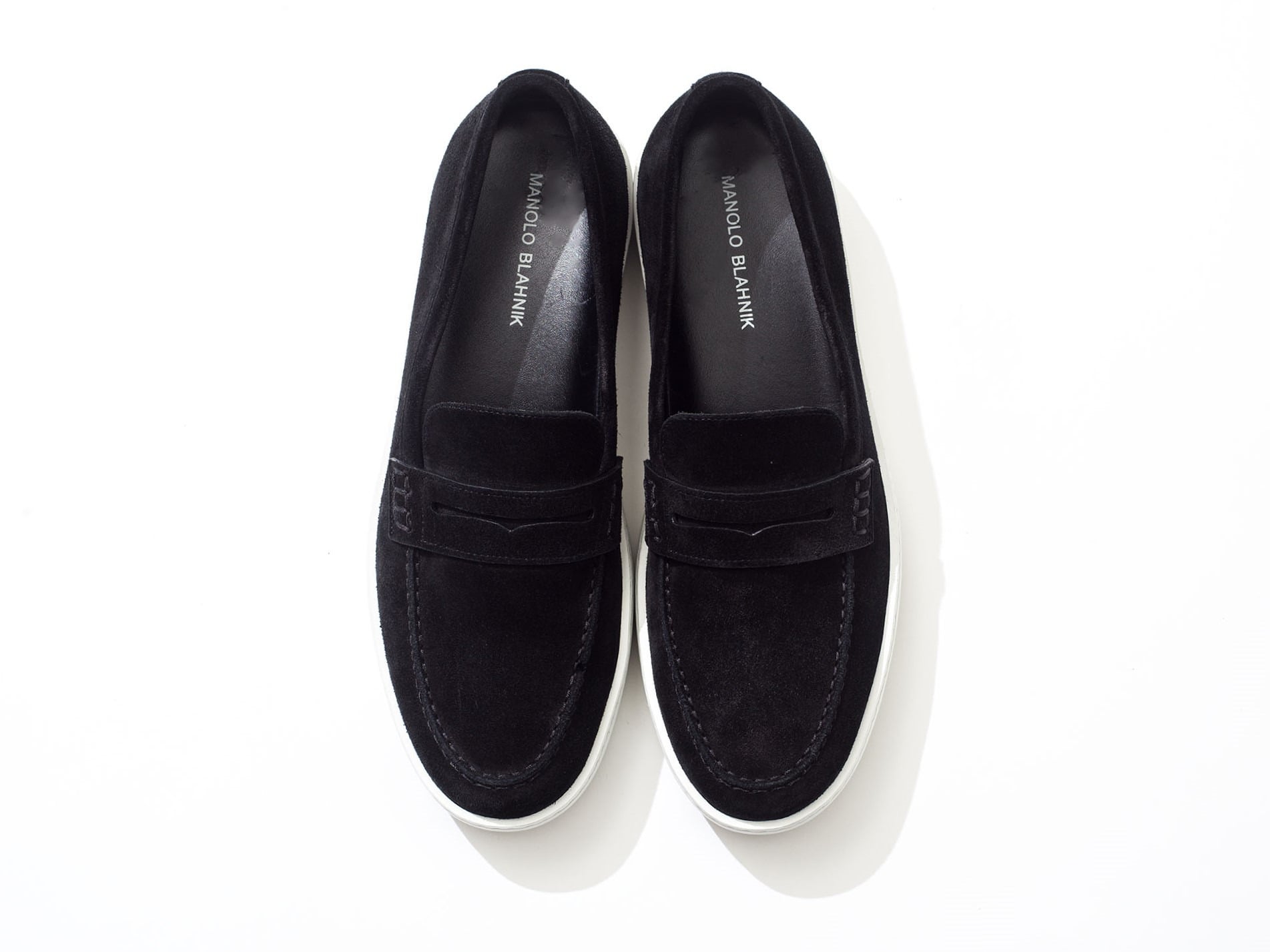MANOLO BLAHNIK Exclusive Shoes Ellis Black Suede 10.7(Sat) New