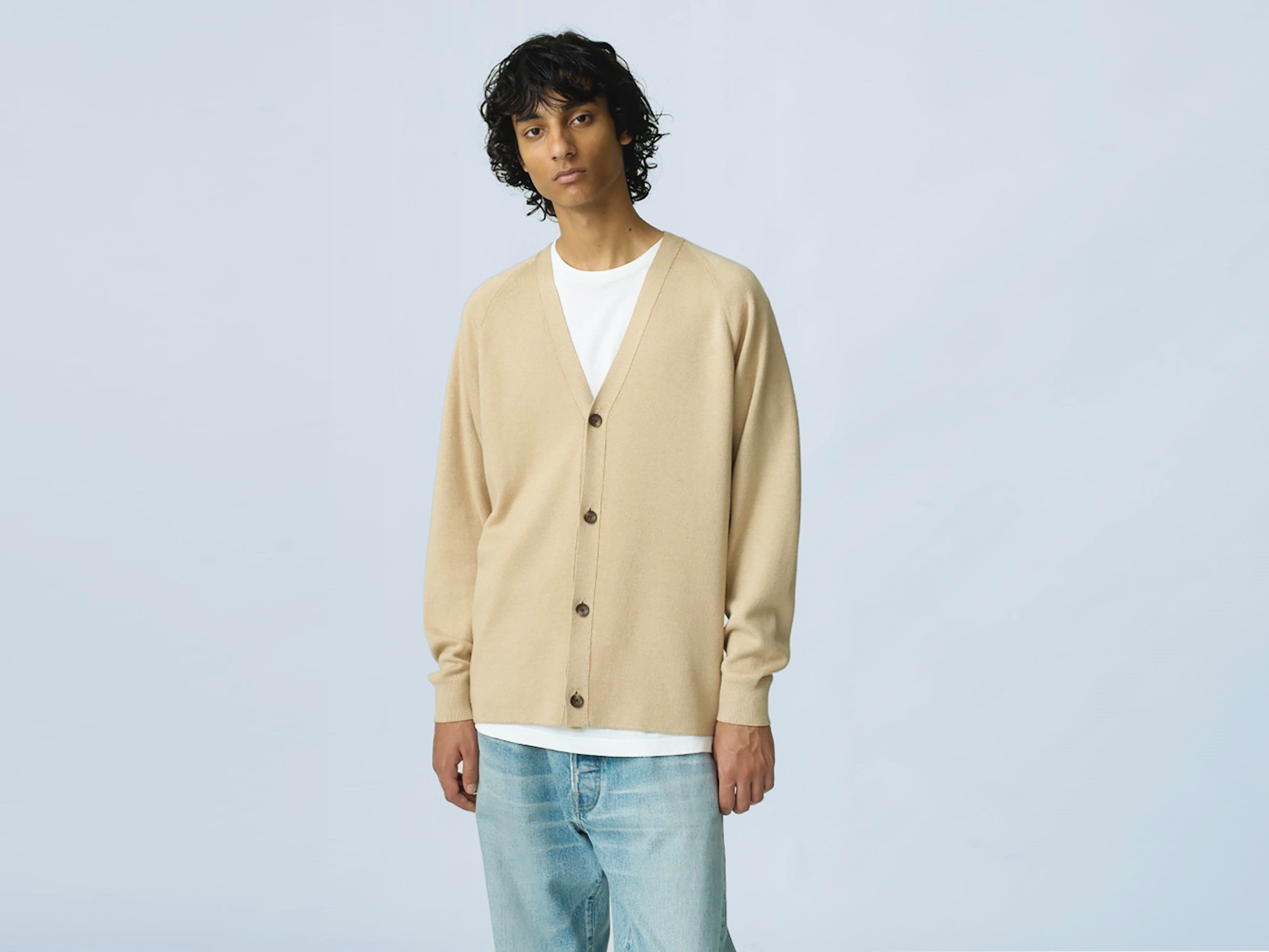 Ron Herman California Cotton Silk Smooth Cardigan