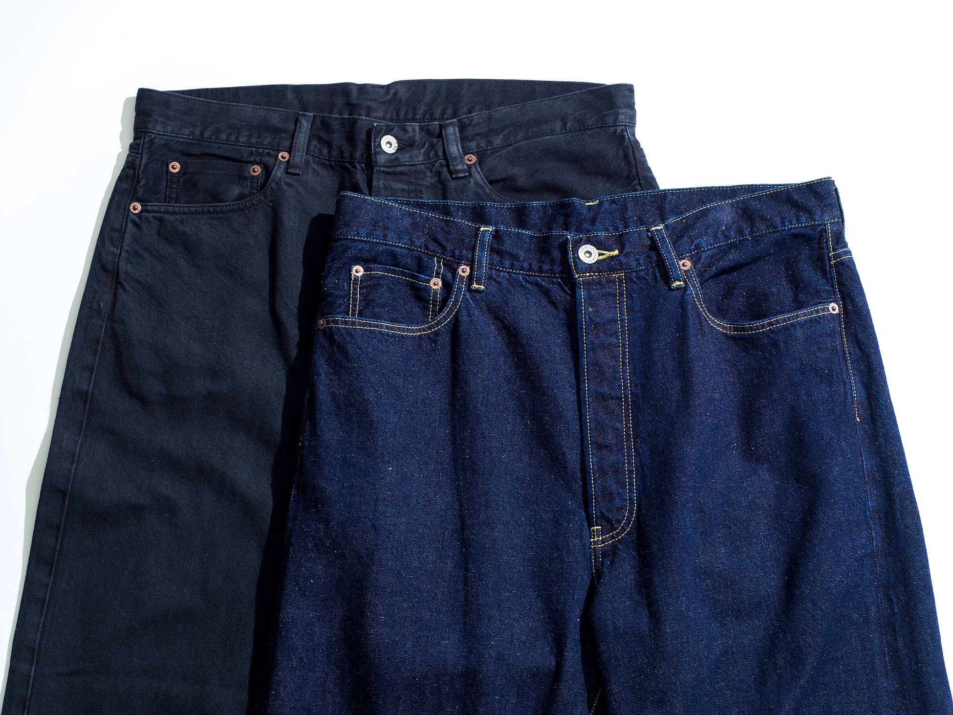 Ron Herman California Cotton Hemp Wide Fit Denim Pants New Arrival