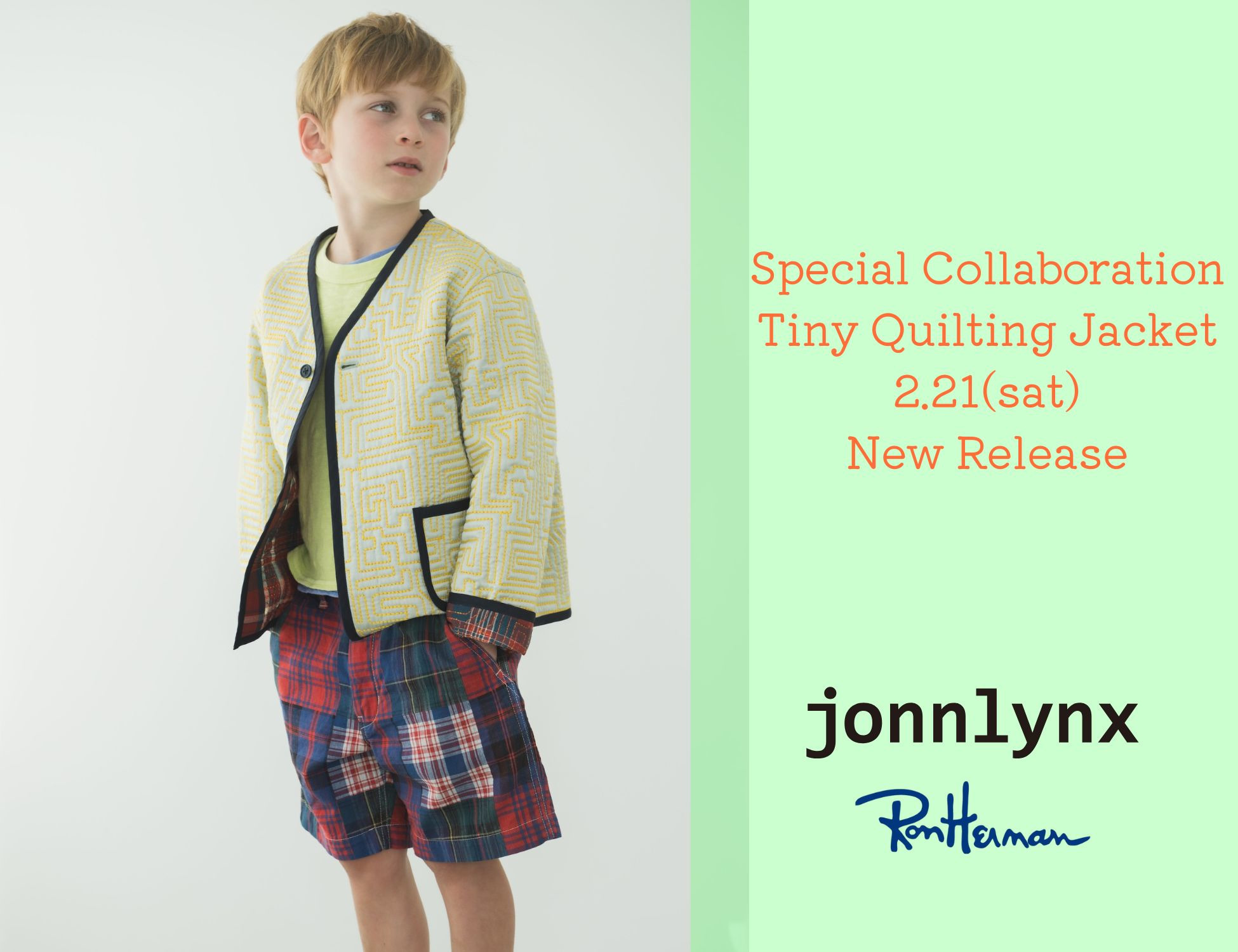jonnlynx × Ron Herman Kids 2.21(sat) Launch