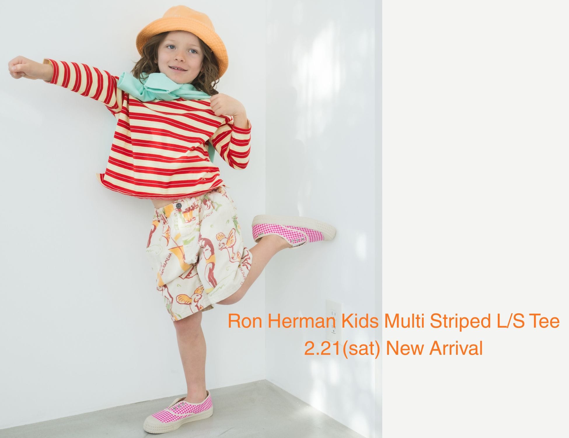 Ron Herman Kids Multi Striped L/S Tee 2.21(sat) New Arrival