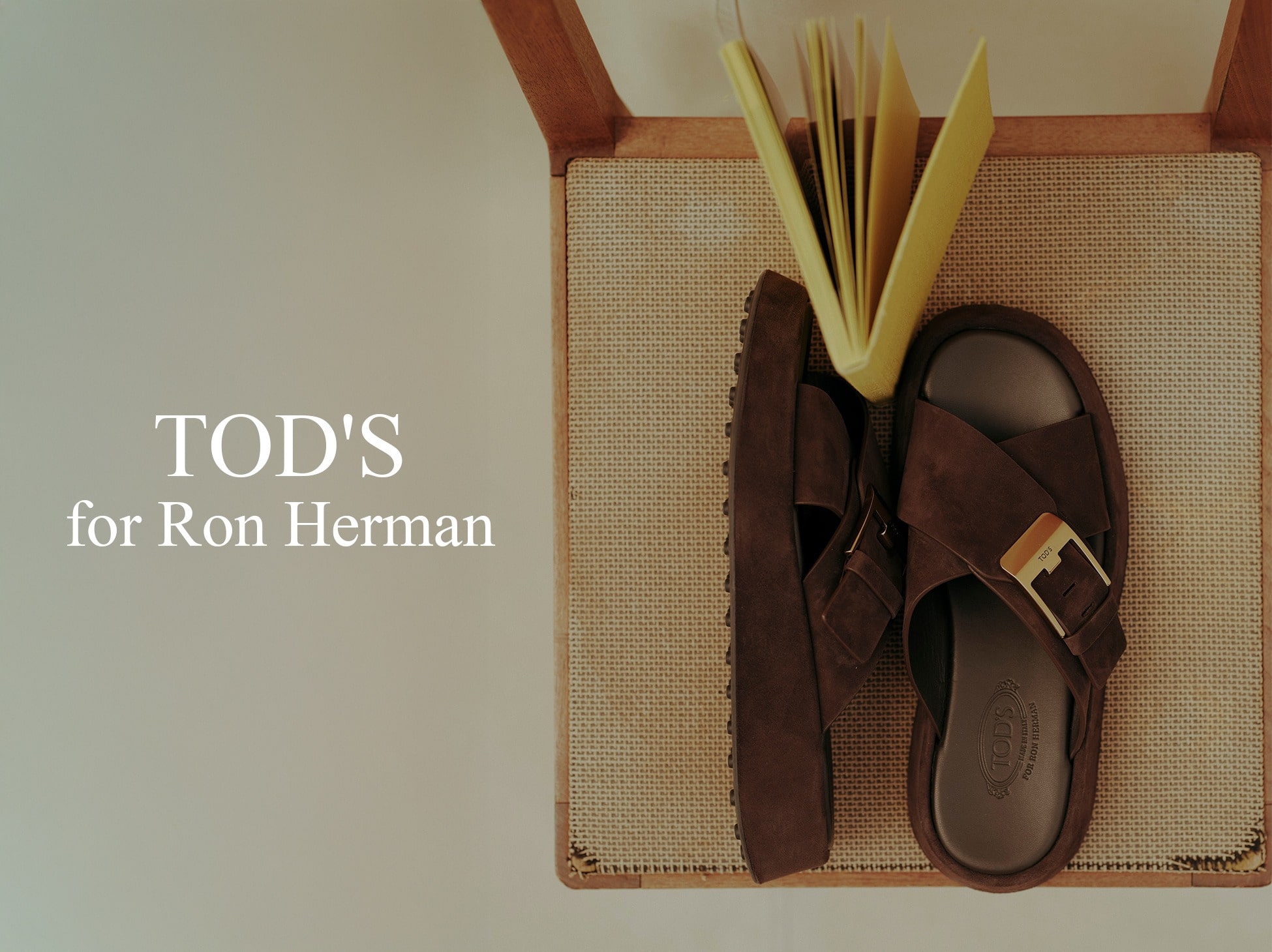 TOD'S  for Ron Herman Leather Sandals New Arrival