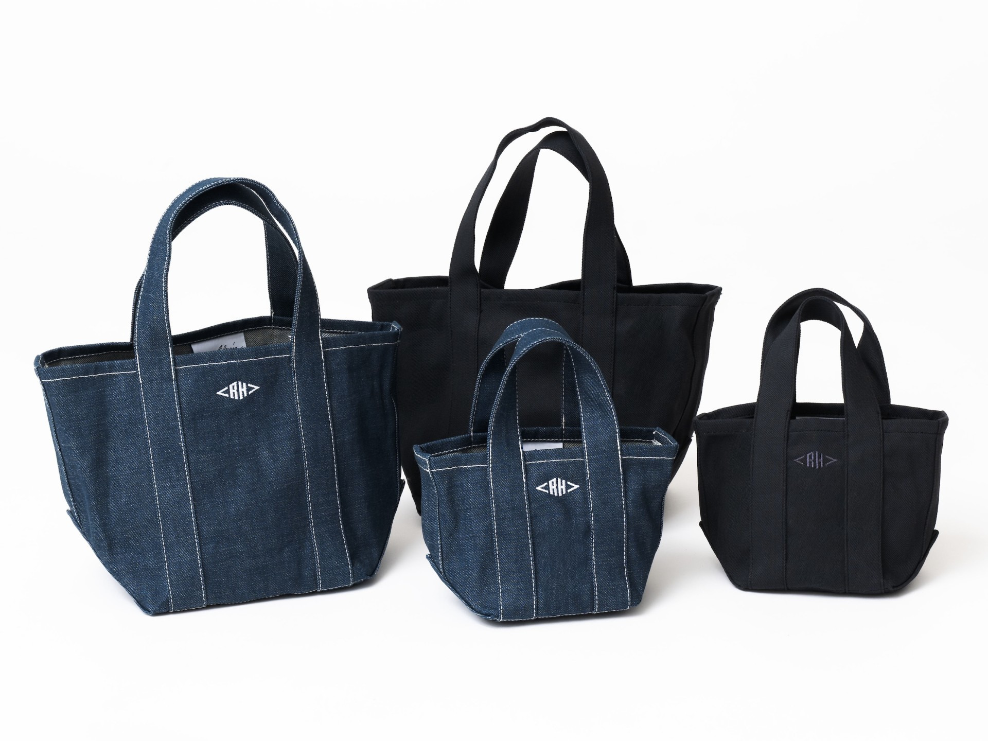 RH California Organic Denim Square Tote New Arrival