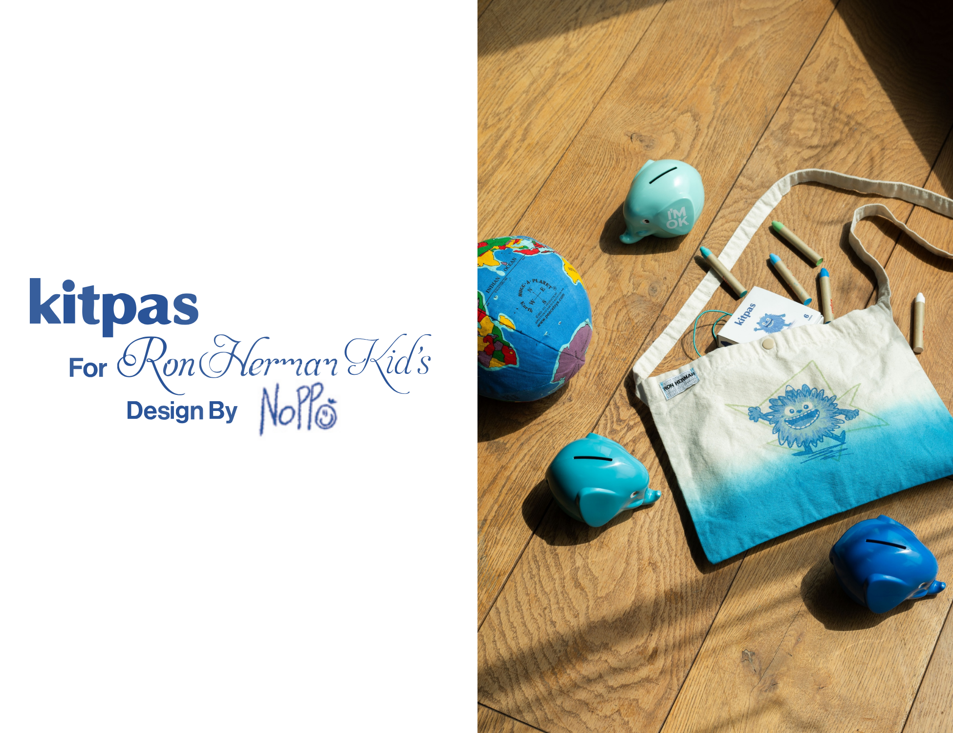 Kitpas &times; Artist NOPPO &times; Ron Herman Kids Collaboration Items 8/22(sat) New Arrival